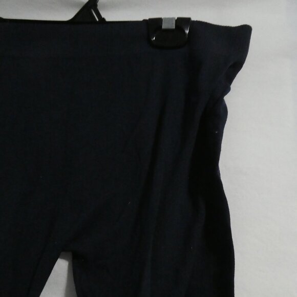 SWS - STREETWEAR SOCIETY | medium | Navy Leggings | Ribbed Waist and Bottom Hems - Picture 5 of 16